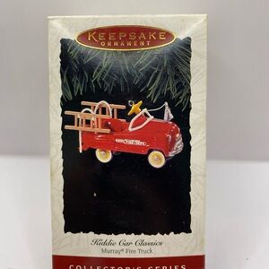 1995 Hallmark Keepsake Ornament Murray Fire Truck Kiddie Car Classic Collector's